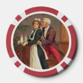 De heer en de dienstmeid poker chips (Achterkant)