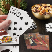De heer en de dienstmeid pokerkaarten (Insitu)