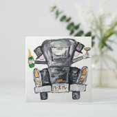 de heer en de heer bruiloft uitnodiging (Staand voorkant)