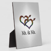 de heer en de heer Gay Pride Interlinking Gender S Fotoplaat (Zijkant)