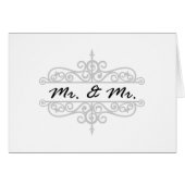 DE HEER EN DE HEER GAY WEDDING CARD  (Voorkant Horizontaal)