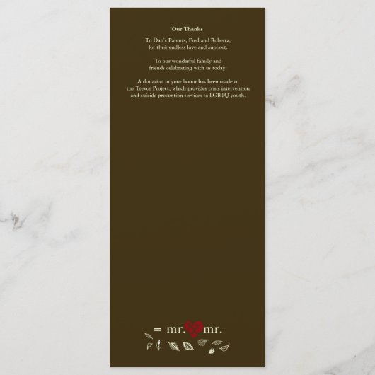 De heer en de heer herfst 2: het programma Wiskund Programmakaart (Achterkant)