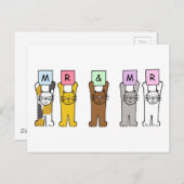 De heer en de heer Wedding feliciteren Briefkaart (Voorkant / Achterkant)