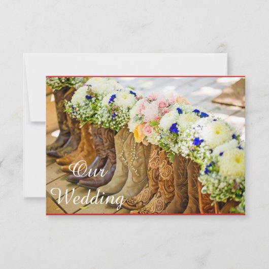 De heer en de heer Wedding Invitation Kaart (Voorkant)