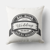 De heer en mevrouw 2nd Wedding Jubileum is Cotton Kussen (Achterkant)