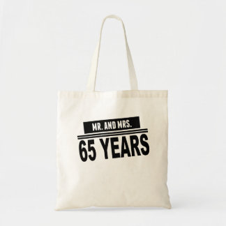 De heer en mevrouw 65 jaar tote bag