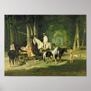 De heer en mevrouw A Mosselman en hun twee Poster