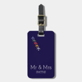 De heer en mevrouw Airplane reizen gepersonaliseer Bagagelabel (Voorkant verticaal)