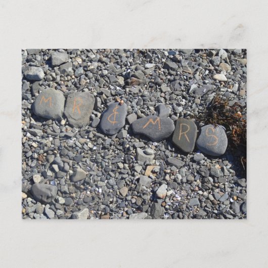 De heer en mevrouw Beach Rocks in Bar Harbour Briefkaart (Voorkant)