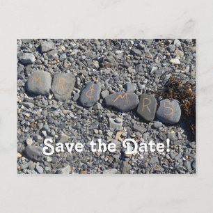 De heer en mevrouw Beach Rocks in Bar Harbour Briefkaart