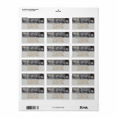 De heer en mevrouw Beach Rocks in Bar Harbour Etiket (Full Sheet)