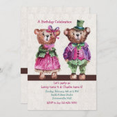 De heer en mevrouw Beer Uitnodiging (Voorkant / Achterkant)