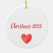 De heer en mevrouw Cardinaal Lovevogels hebben Keramisch Ornament (Achterkant)