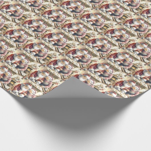 De heer en mevrouw Claus Bakkoekjes Aangepaste Ker Cadeaupapier (Hoek)