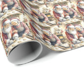 De heer en mevrouw Claus Bakkoekjes Aangepaste Ker Cadeaupapier (Rol Hoek)