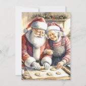 De heer en mevrouw Claus Bakkoekjes Aangepaste Ker Kaart (Voorkant)