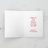 De heer en mevrouw Claus Bakkoekjes Aangepaste Ker Kaart (Binnen)