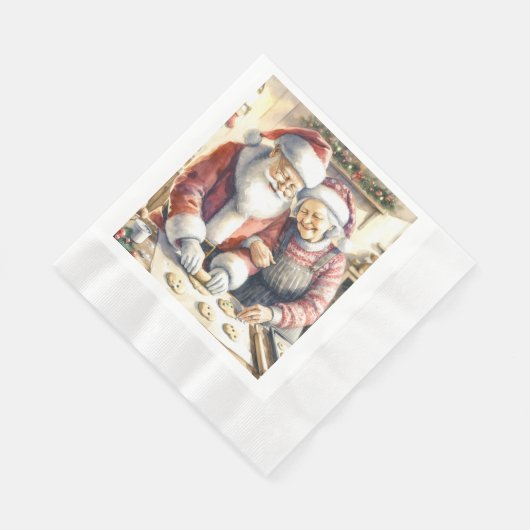 De heer en mevrouw Claus Bakkoekjes Aangepaste Ker Servet (Hoek)