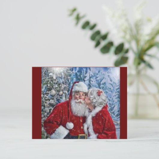 De heer en mevrouw claus briefkaart (Staand voorkant)