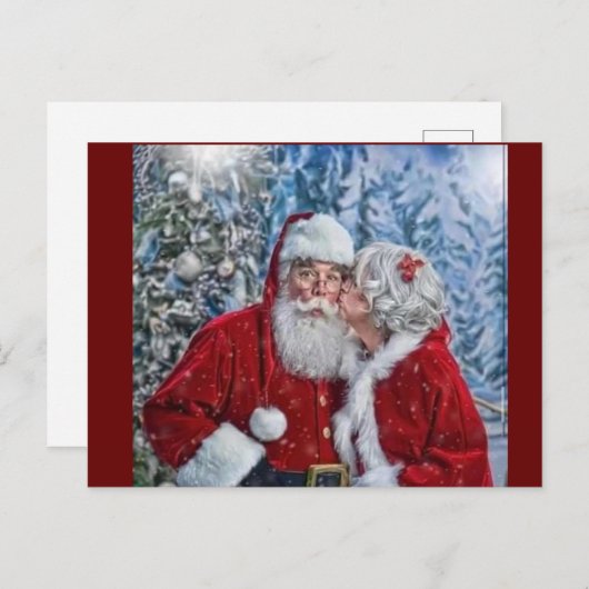 De heer en mevrouw claus briefkaart (Voorkant / Achterkant)