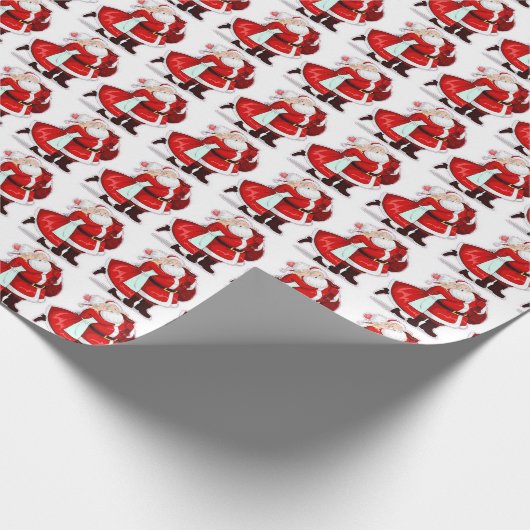 de heer en mevrouw claus cadeaupapier (Hoek)