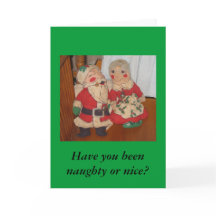 De heer en mevrouw Claus Christmas Kaart