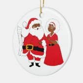 De heer en mevrouw Claus Keramisch Ornament (Links)