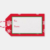 de heer en mevrouw Claus, Kerstmis van en naar Cadeaulabel (Achterkant Horizontaal)