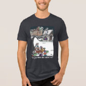 De heer en mevrouw Claus Mannen Tri-Blend Shirt (Voorkant)