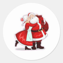 De heer en mevrouw Claus Ronde Sticker