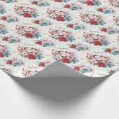 De heer en mevrouw Claus, Rudolf, Poinsettias en H Cadeaupapier (Hoek)