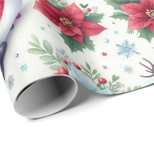 De heer en mevrouw Claus, Rudolf, Poinsettias en H Cadeaupapier (Rol Hoek)