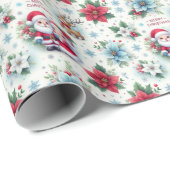 De heer en mevrouw Claus, Rudolf, Poinsettias en H Cadeaupapier (Rol Hoek)