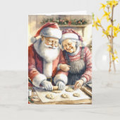 De heer en mevrouw Clause Schattigee gepersonalise Kaart (Gele Bloem)