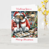 De heer en mevrouw Clause Schattigee gepersonalise Kaart (Gele Bloem)