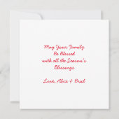 De heer en mevrouw Clause Schattigee gepersonalise Kaart (Achterkant)