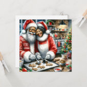 De heer en mevrouw Clause Schattigee gepersonalise Kaart (Voorkant / Achterkant in situ)