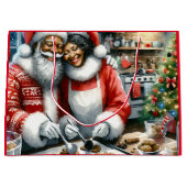 De heer en mevrouw Clause Schattigee Kerstmis Groot Cadeauzakje (Voorkant)