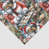 De heer en mevrouw Clause Schattigee Kerstmis Tissuepapier (Detail)