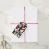 De heer en mevrouw Clause Schattigee Kerstmis van  Cadeaulabel (Met Touw)