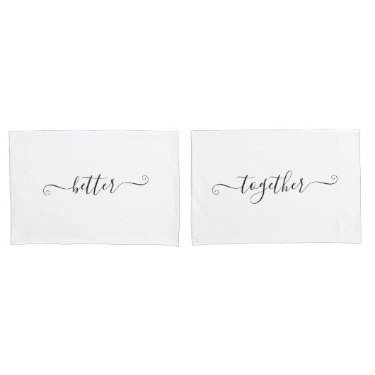 De heer en mevrouw Couple kunnen beter samen Kusse Kussensloop (Voorkant-Set)