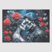 De heer en mevrouw Dracula - Decoupage - Tissuepapier (Voorkant)