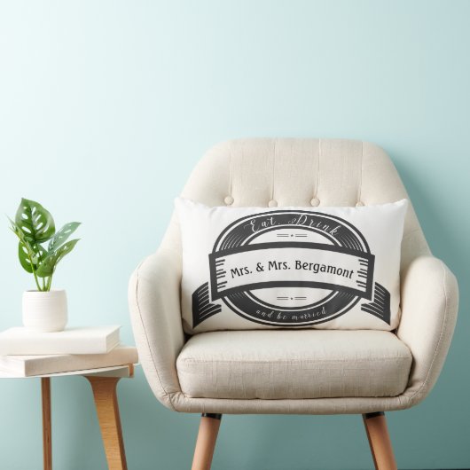 De heer en mevrouw Eat Drink en zijn huwelijk Kussen (Stoel)