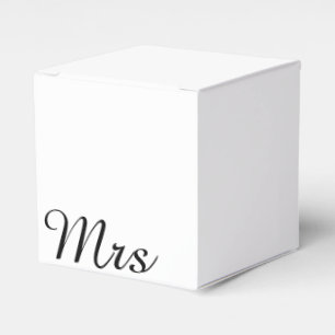 De heer en mevrouw   elegant modern echtpaar bedankdoosjes