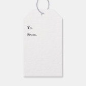 De heer en mevrouw | elegant modern echtpaar cadeaulabel (Achterkant)