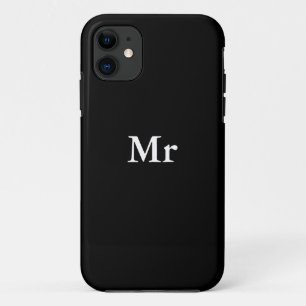 De heer en mevrouw   elegant modern echtpaar iPhone 11 hoesje