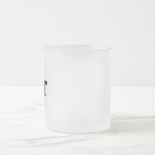 De heer en mevrouw | elegant modern echtpaar matglas koffiemok (Center)