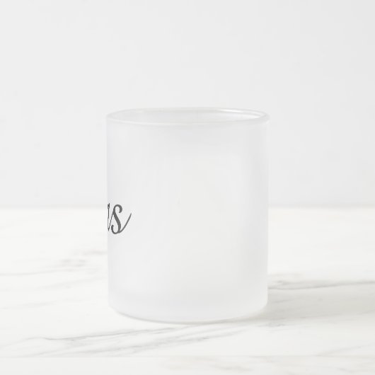 De heer en mevrouw | elegant modern echtpaar matglas koffiemok (Center)