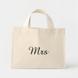 De heer en mevrouw   elegant modern echtpaar mini tote bag