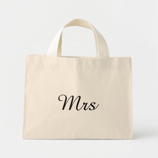 De heer en mevrouw | elegant modern echtpaar mini tote bag (Voorkant)